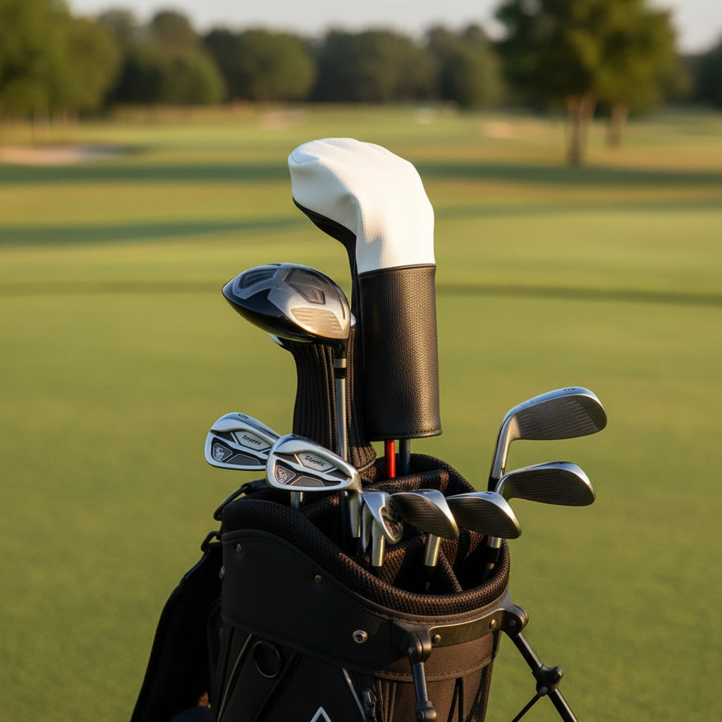 Two-Tone Driver Head Cover - Black and White